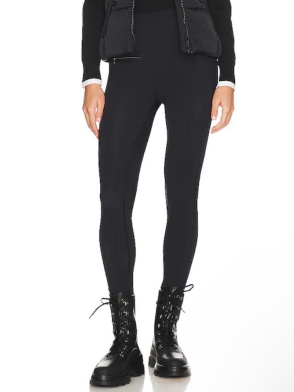 Erin Snow M Peri Legging black zipper 0431 pocket high rise medium